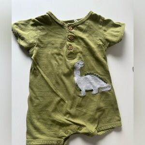 Green Dinosaur Baby Romper